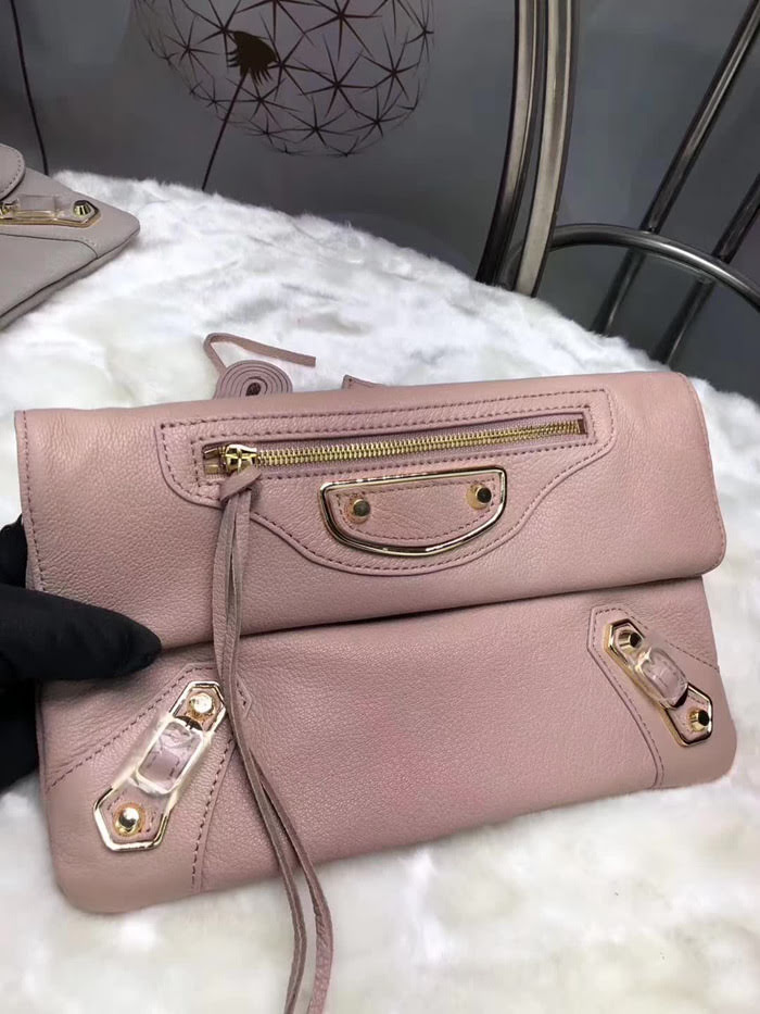 BALENCIAG巴黎世家 義大利進口山羊皮手抓包 原版品質 簡單時尚手包 配肩帶可斜挎  BL1022